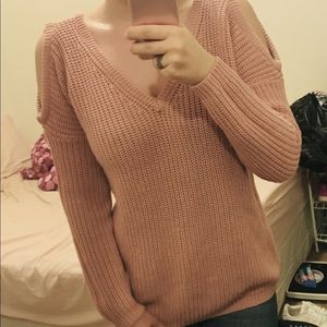 Light pink V Neck Sweater